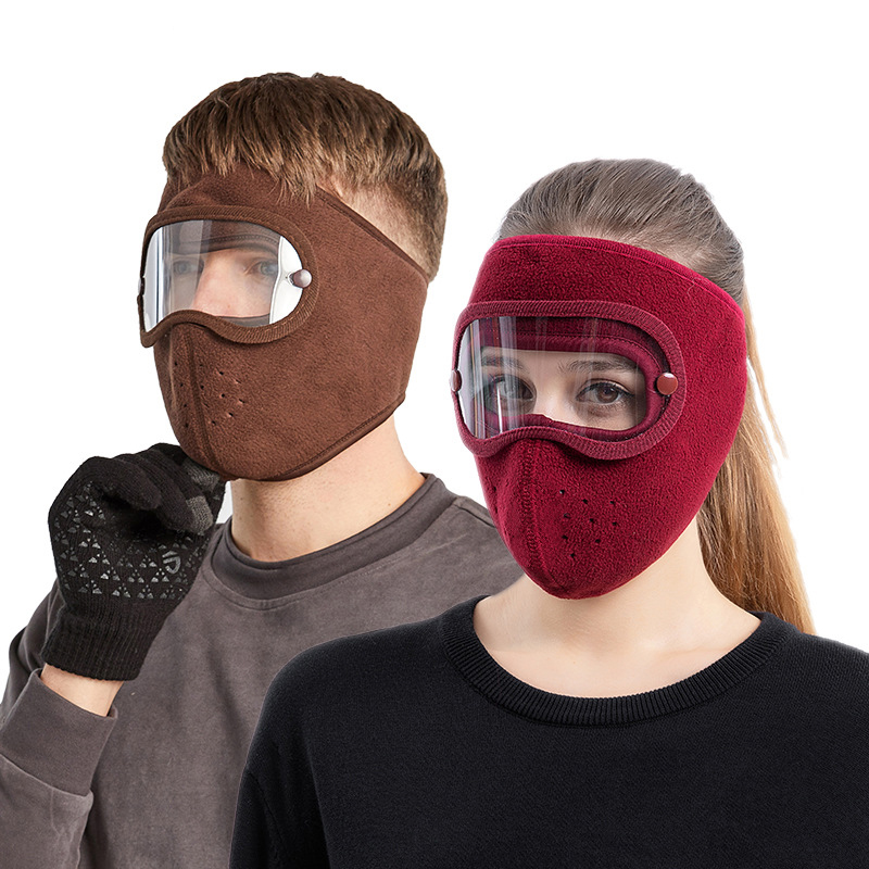 Anti Pollution Mask - Masque facial complet Anti-poussière coupe-vent d'hiver,