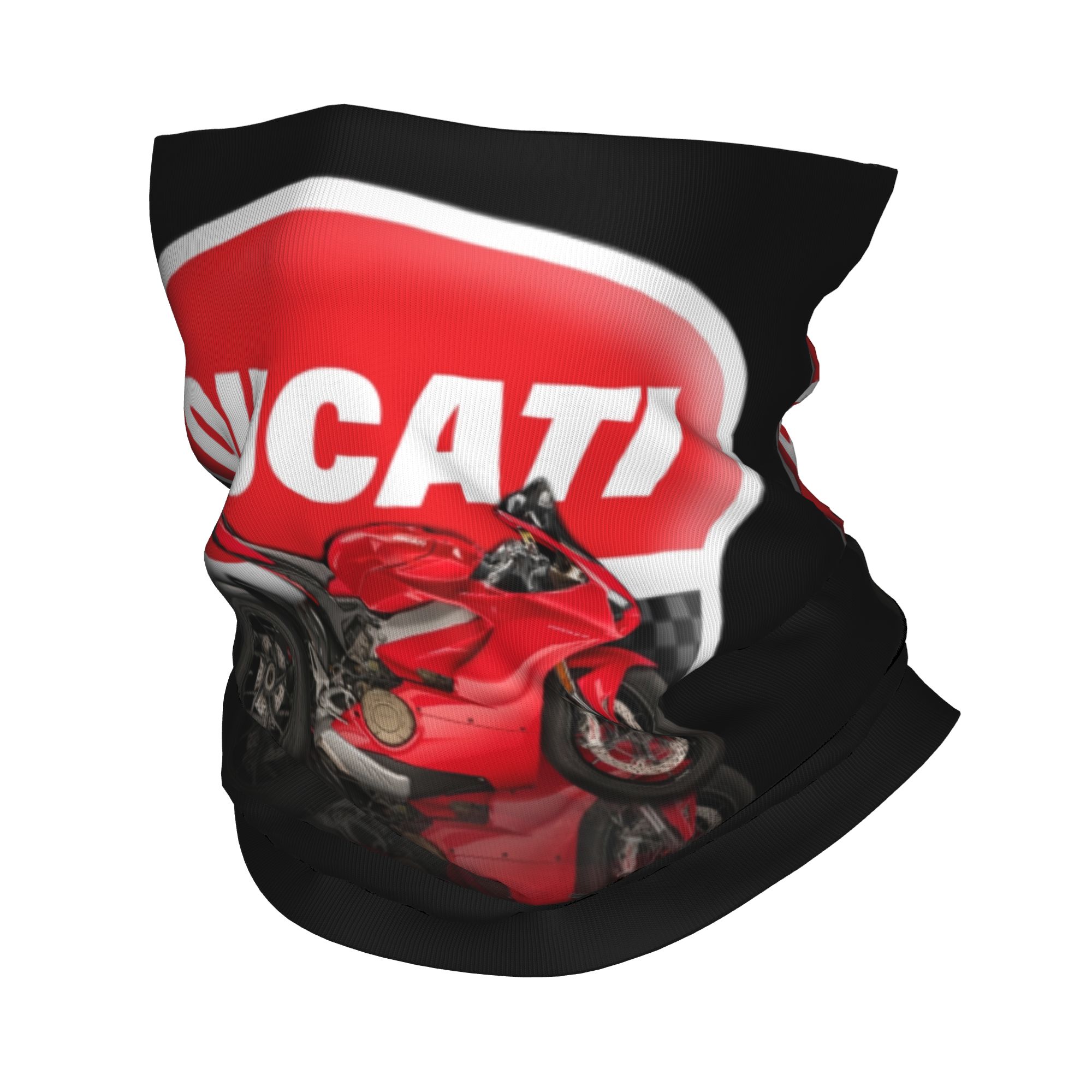 Neck Gaiter Face Cover - Cache-cou de course Ducati personnalisé coupe-vent,