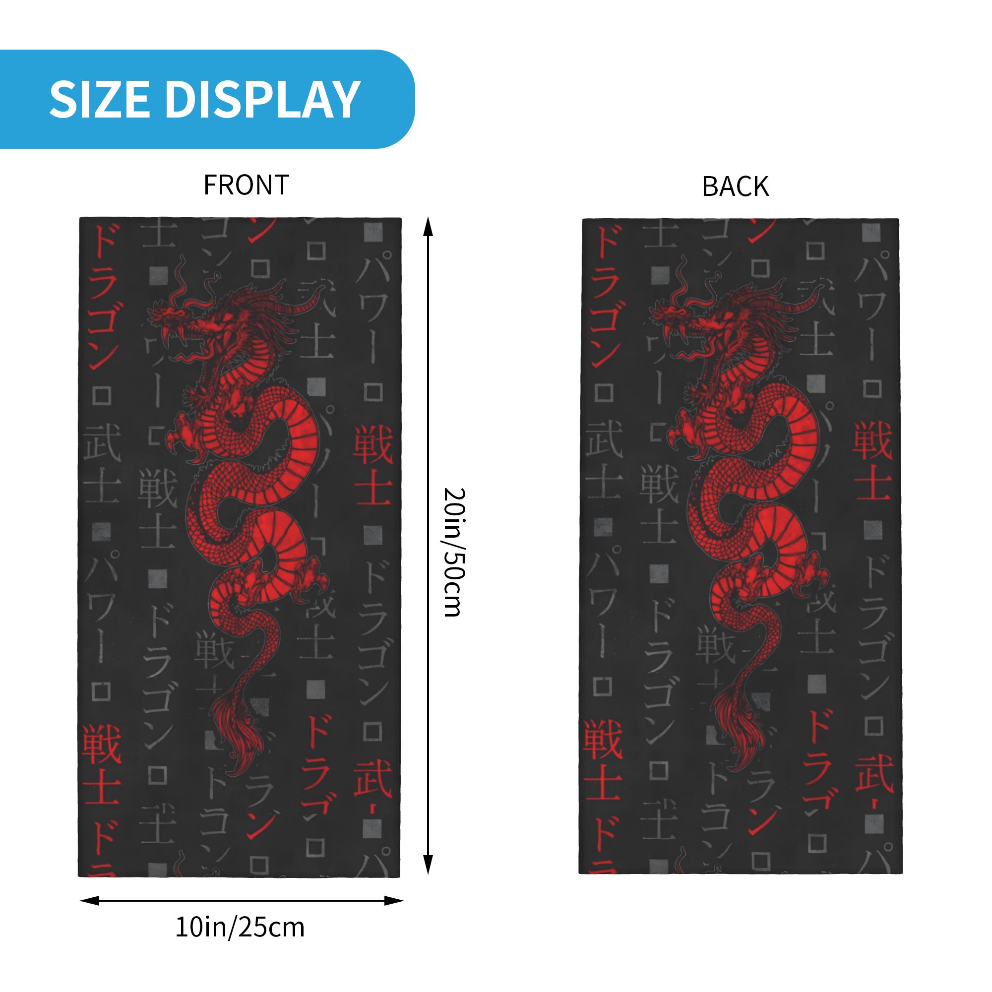 Dragon rouge Animal Bandana ca - Neck Gaiter Face Cover avis et prix