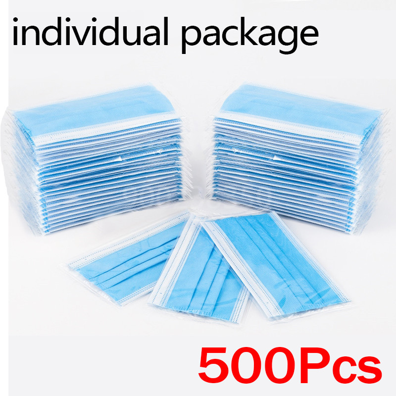 10-500 masques jetables pour a - Disposable Mask Blue avis et prix