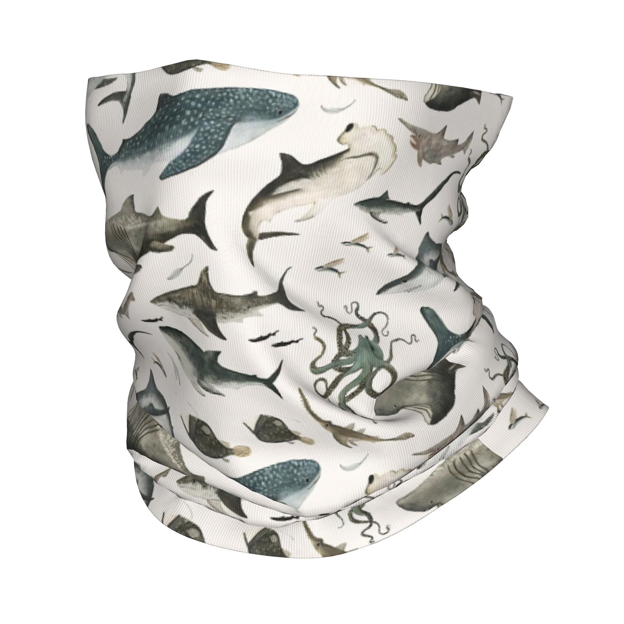 Bandana à motif requins et ani - Neck Gaiter Face Cover avis et prix