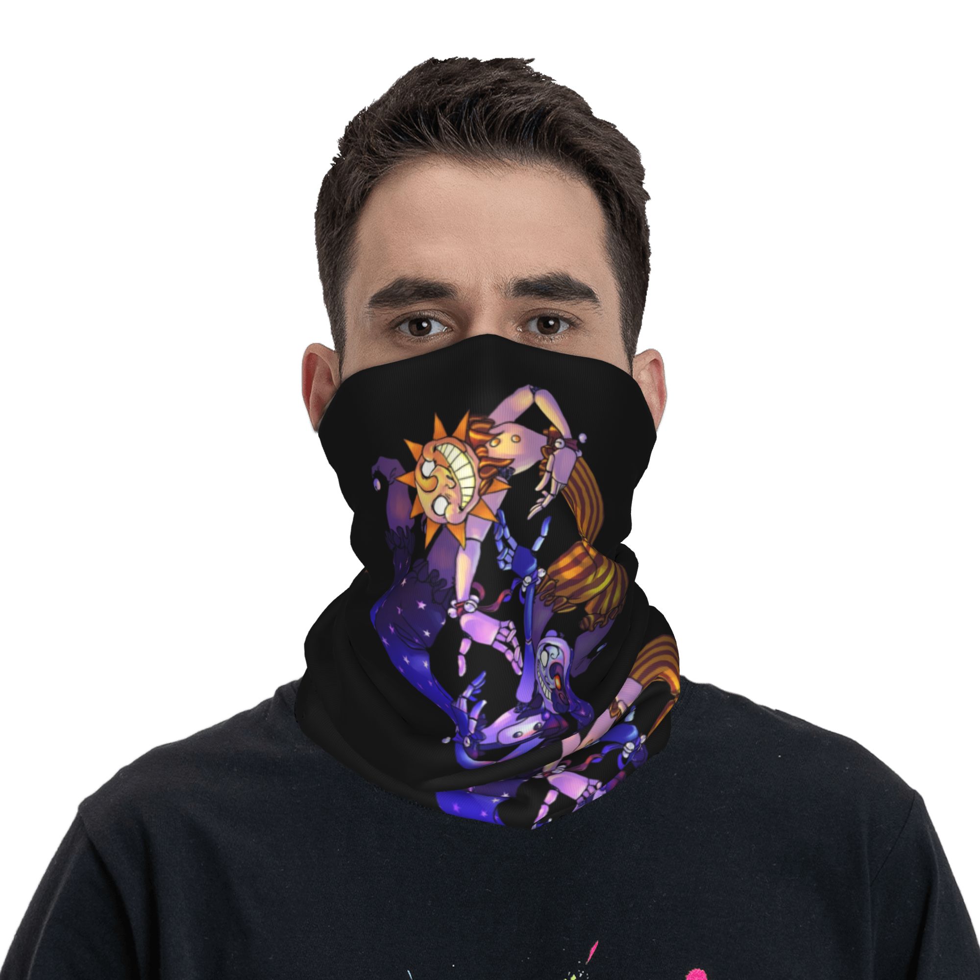 Soleil et lune FNAF sécurité v - Neck Gaiter Face Cover avis et prix